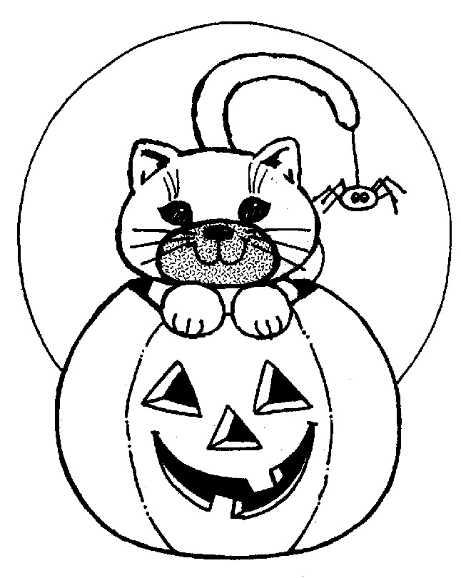 Kids Halloween Coloring Page
 24 Free Printable Halloween Coloring Pages for Kids