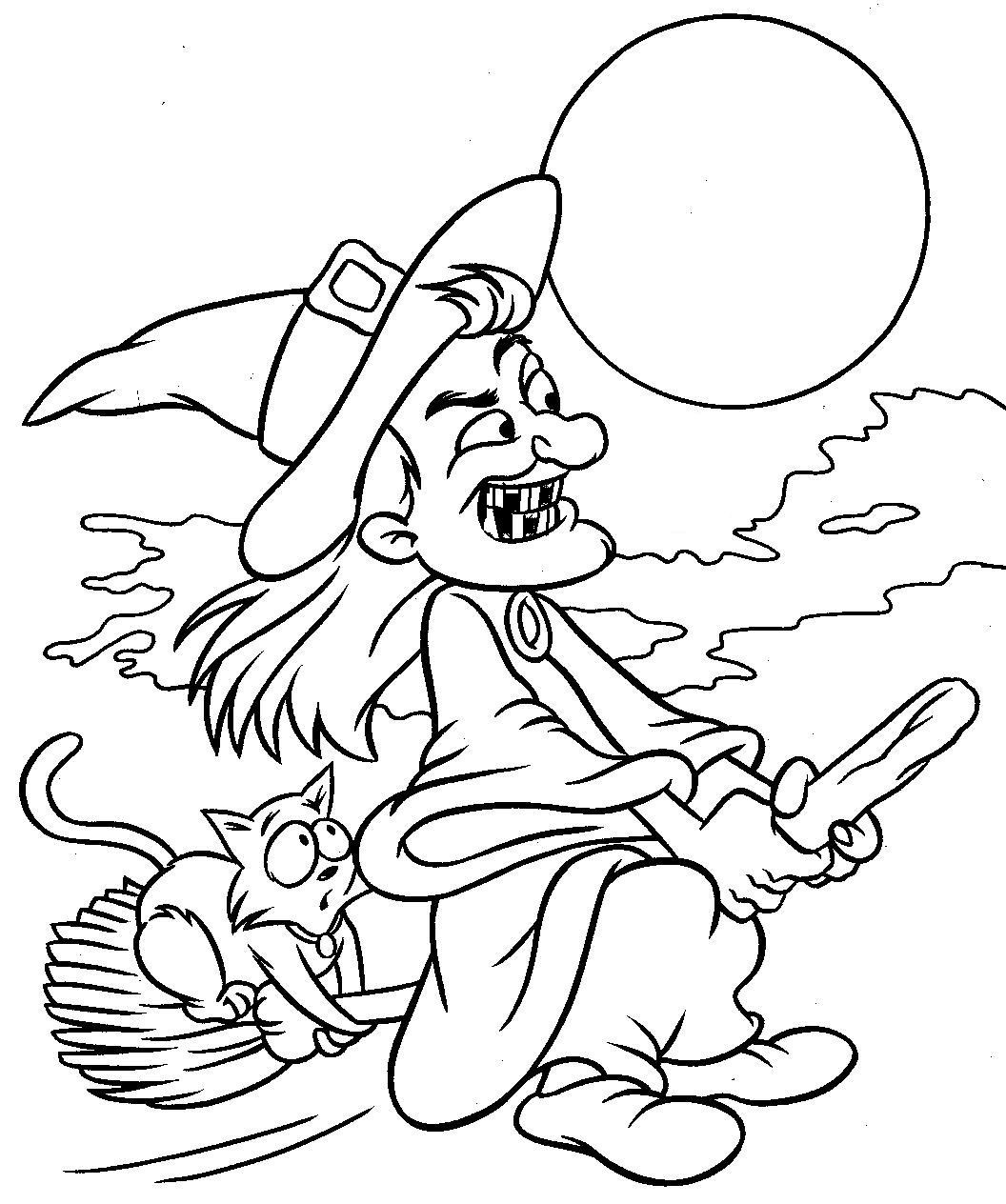 Kids Halloween Coloring Page
 coloring Halloween coloring pics