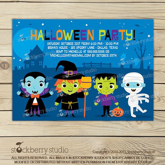Kids Halloween Party Invitations Ideas
 997 best Halloween Party Ideas images on Pinterest