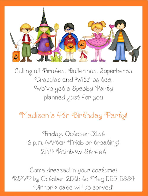 Kids Halloween Party Invitations Ideas
 halloween birthday invitations for kids
