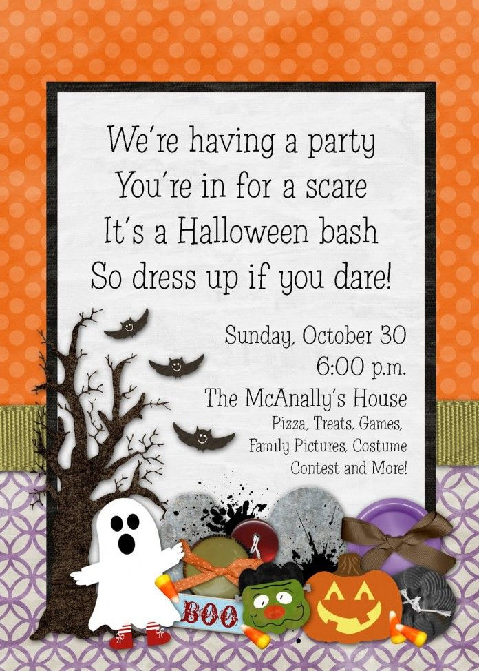 Kids Halloween Party Invitations Ideas
 Birthday Invitations Spectacular Halloween Birthday