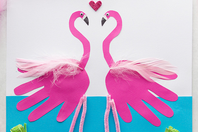 Kids Hand Print Craft
 Flamingo Handprint The Best Ideas for Kids