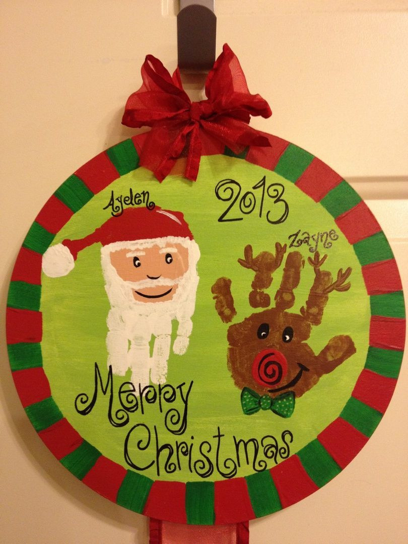 Kids Hand Print Craft
 21 Cute and Fun Christmas Handprint and Footprint Crafts