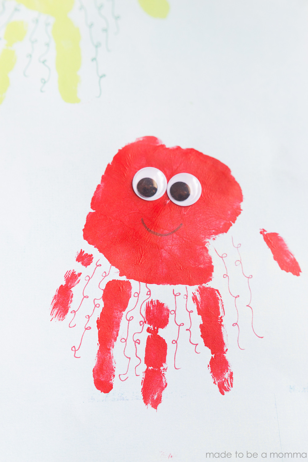 Kids Hand Print Craft
 Kids Handprint Jellyfish Art Made To Be A Momma