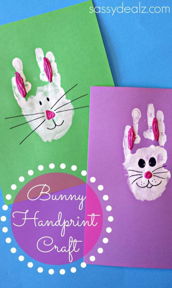 Kids Hand Print Craft
 19 Easter Hand & Foot Print Crafts Spaceships and Laser