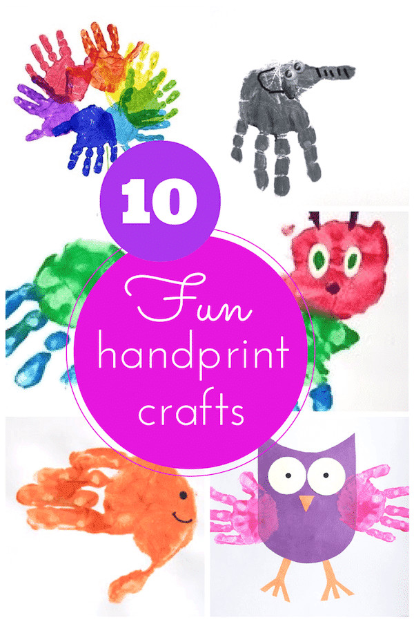 Kids Hand Print Craft
 10 amazing handprint craft ideas for kids