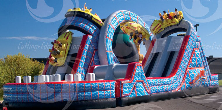 Kids Indoor Roller Coaster
 The bouncy castle roller coaster