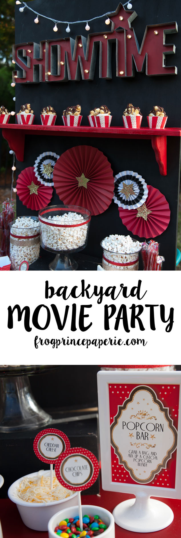 Kids Movie Party
 Backyard Movie Party and Popcorn Bar Ideas