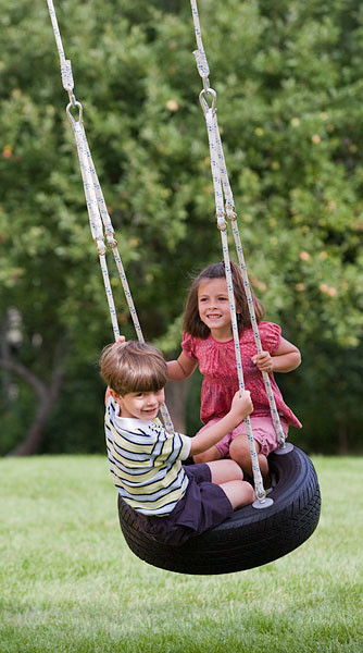 Kids On Swing
 Swing Smiles on Their Faces