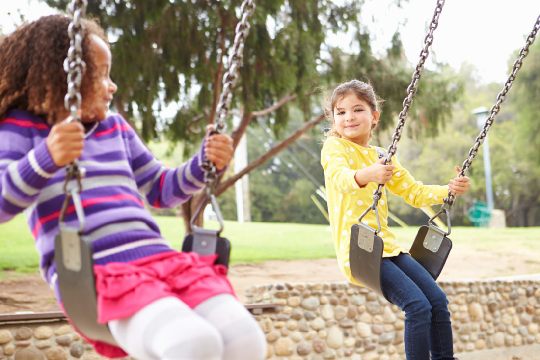 Kids On Swing
 Unlocking the Gates Playgrounds Open to Families in