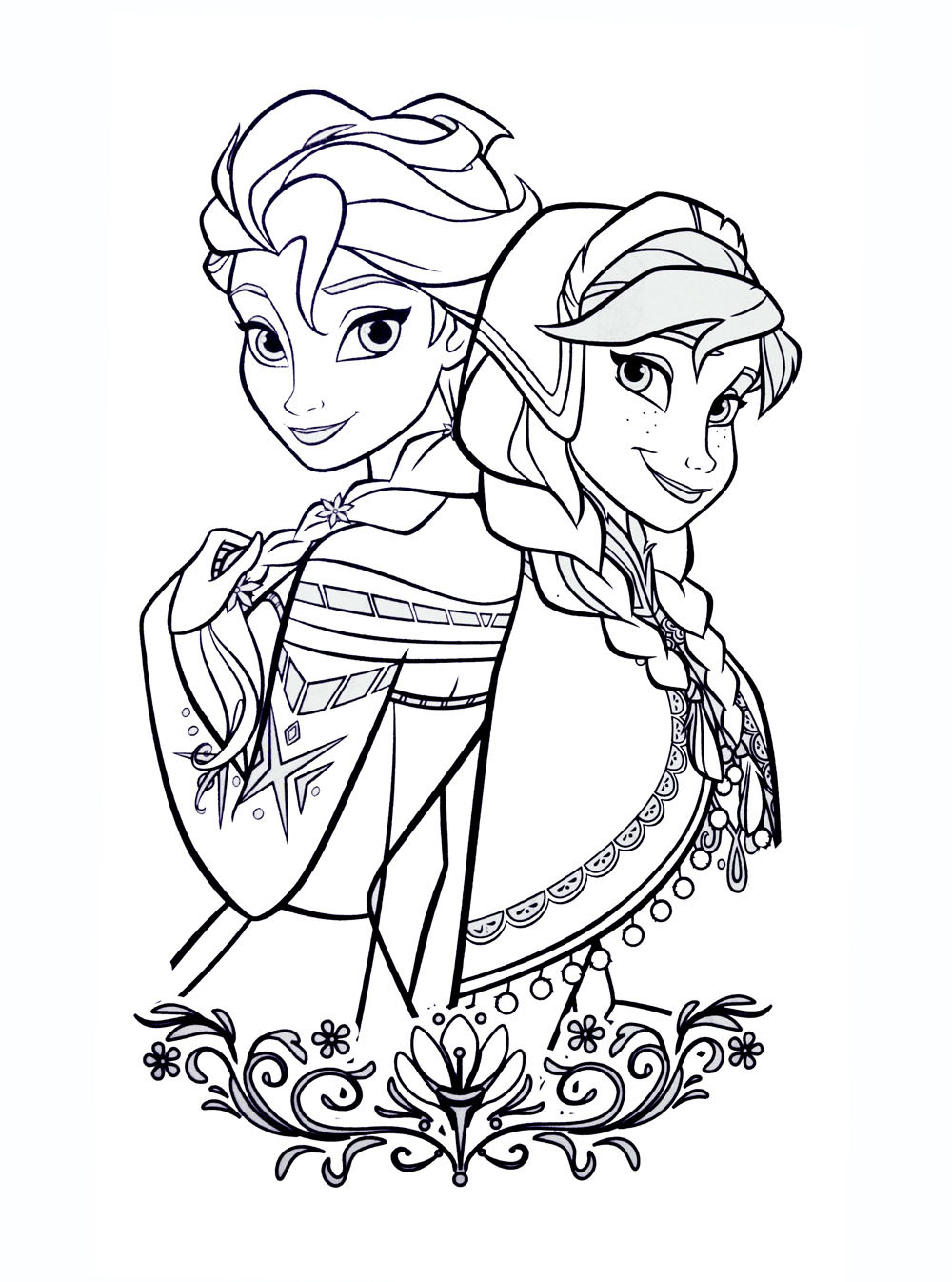 Kids Online Coloring Page
 Frozen free to color for kids Frozen Kids Coloring Pages