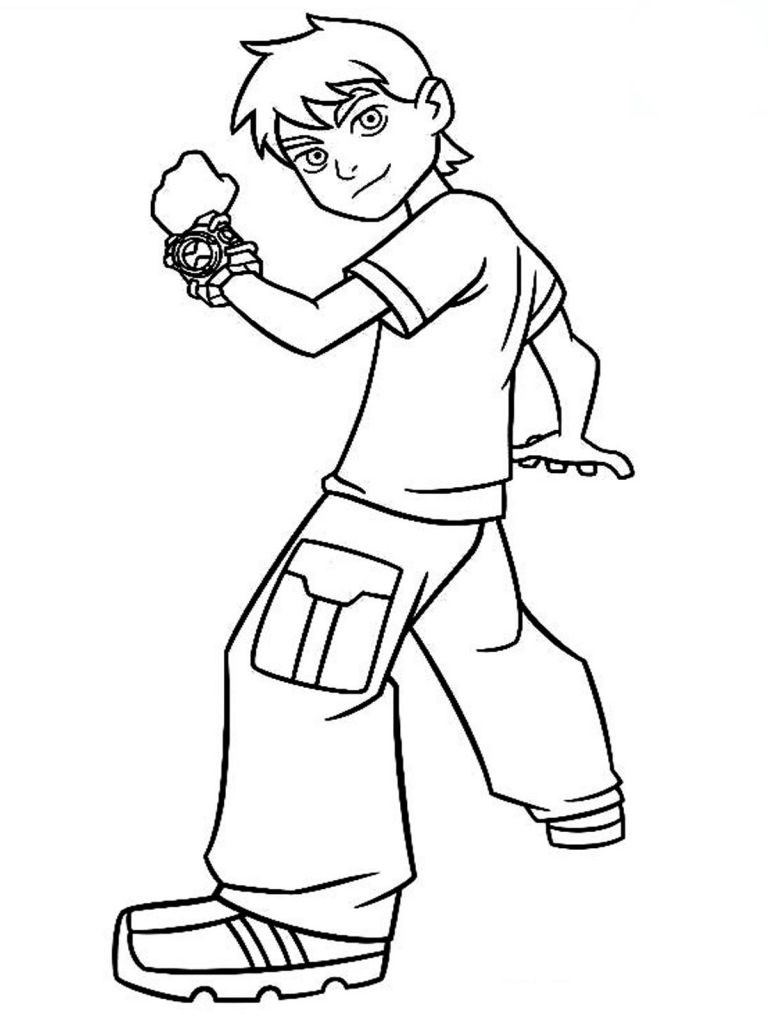Kids Online Coloring Page
 Free Printable Ben 10 Coloring Pages For Kids