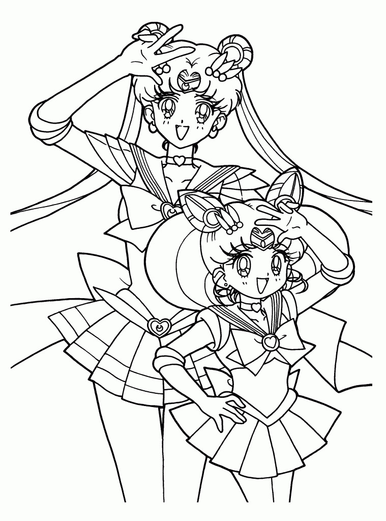 Kids Online Coloring Page
 Free Printable Sailor Moon Coloring Pages For Kids