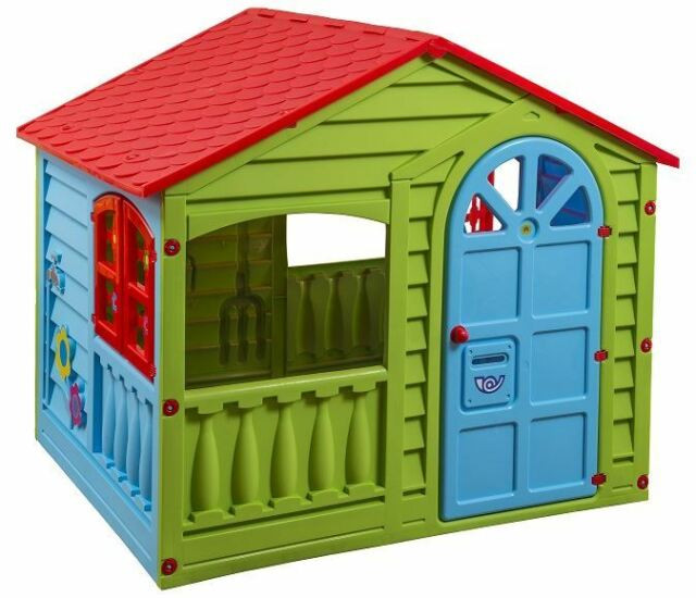 Kids Outdoor Plastic Playhouse
 Outdoor Wendy House Pink Girls Chad Valley Child s Plastic