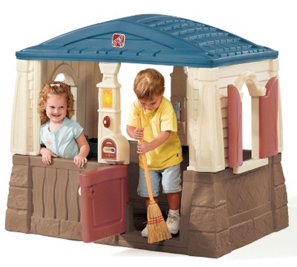 Kids Outdoor Plastic Playhouse
 New Plastic Outdoor Playhouse Cottage Kids Play