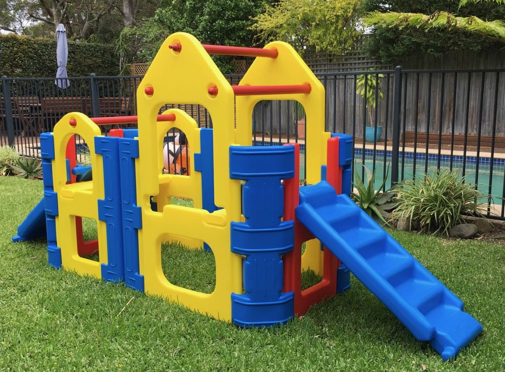 Kids Outdoor Play
 Kids Outdoor Play Gym Maxi Climber With Two Steps Slides