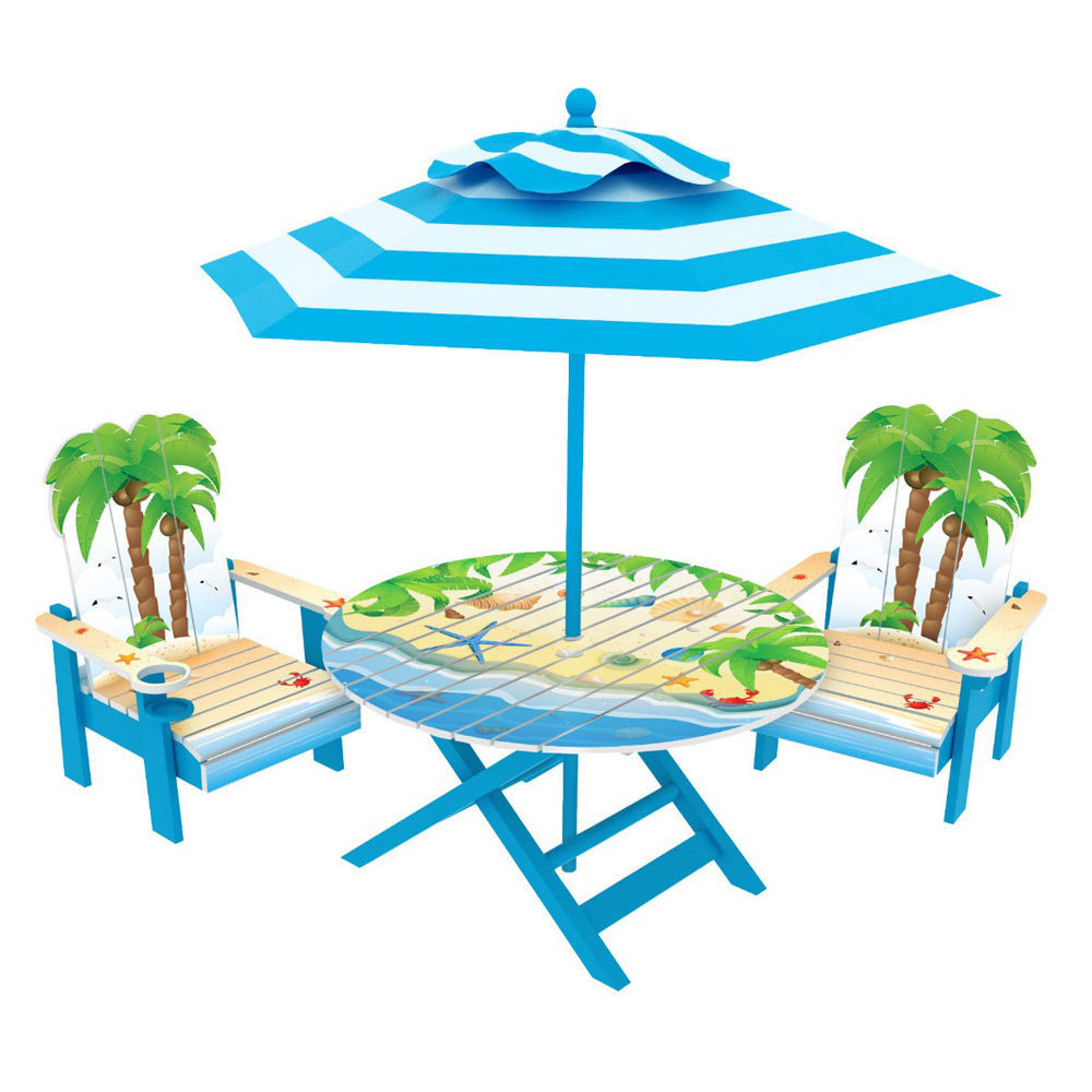 Kids Outdoor Table And Chair
 Youth Kids Outdoor Beach Patio Table Chairs Set w
