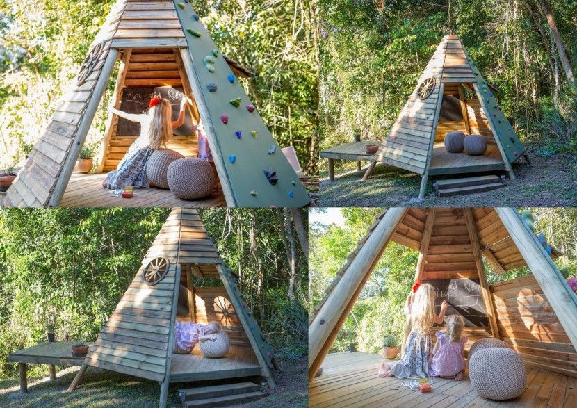 Kids Outdoor Teepee
 Interesting Play Structures Houses Kid Playhouse And