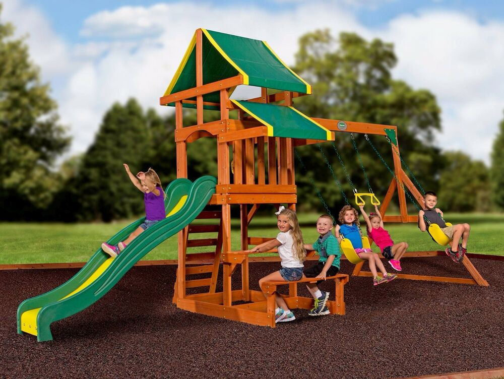 Kids Outdoors Playground
 Swing Sets For Backyard Outdoor Playsets Children Kit Kids