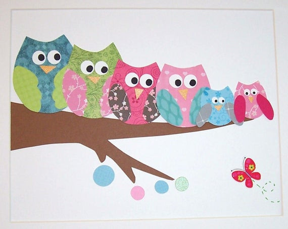 Kids Owl Decor
 Items similar to Nursery Art Kids Wall Art Children s