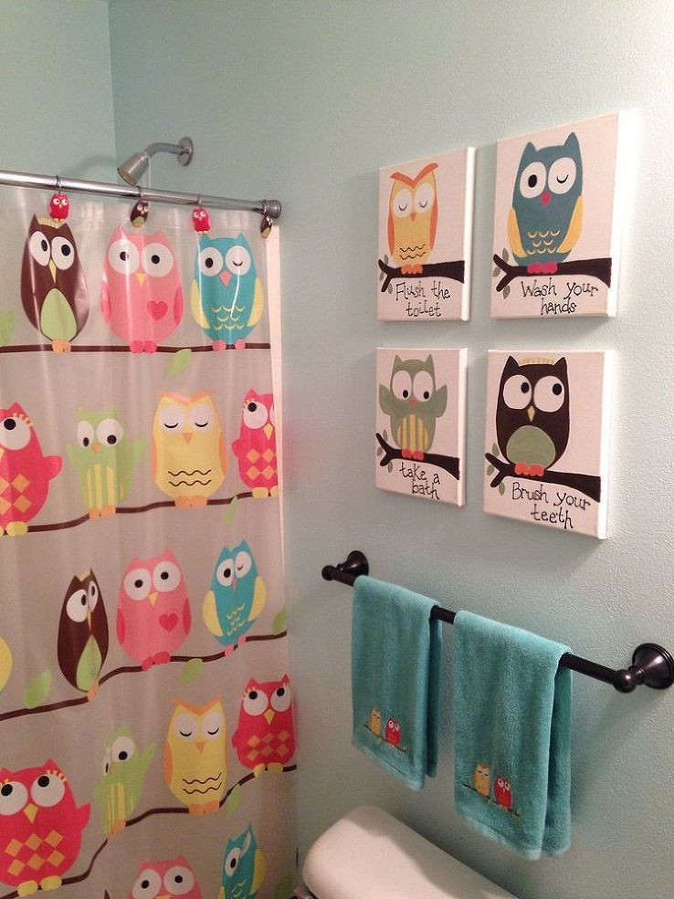 Kids Owl Decor
 Kids Owl Bathroom Art Home & Preparedness