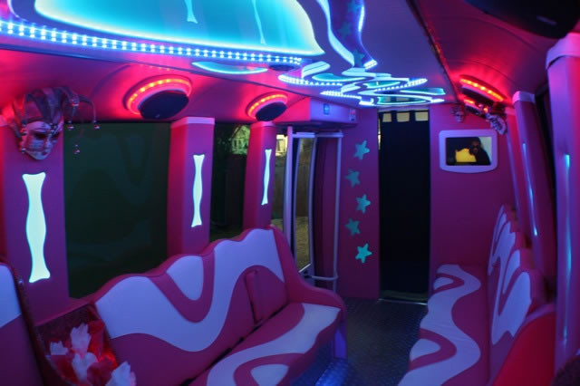Kids Party Bus Nyc
 Pink Party Bus Hire Rent a Party Limo