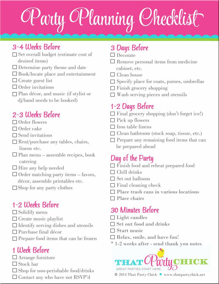 Kids Party Checklist
 5 Ways To Host A Party Without Losing Your Mind