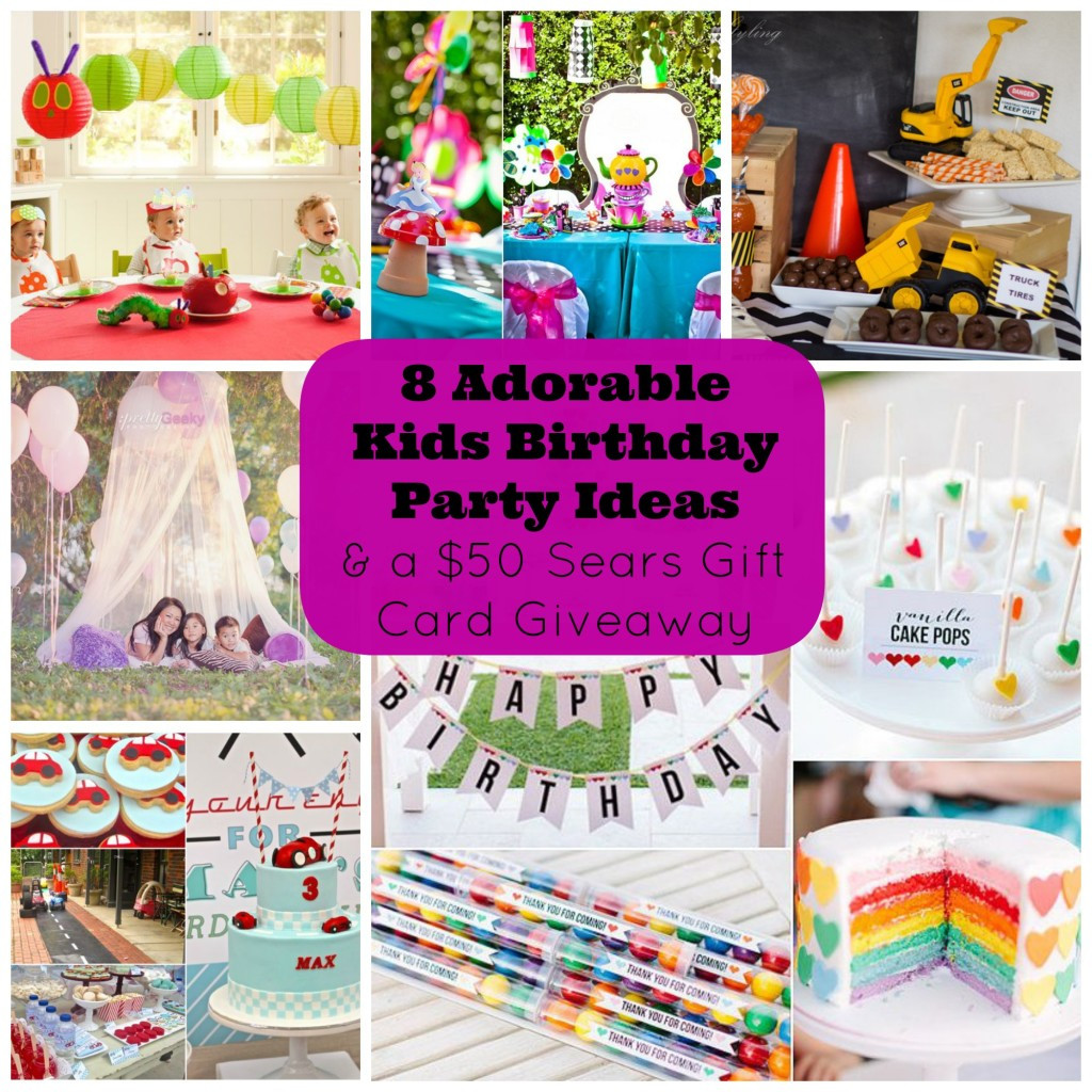 Kids Party Gift Ideas
 8 Adorable Kids Birthday Party Ideas and a Giveaway for a