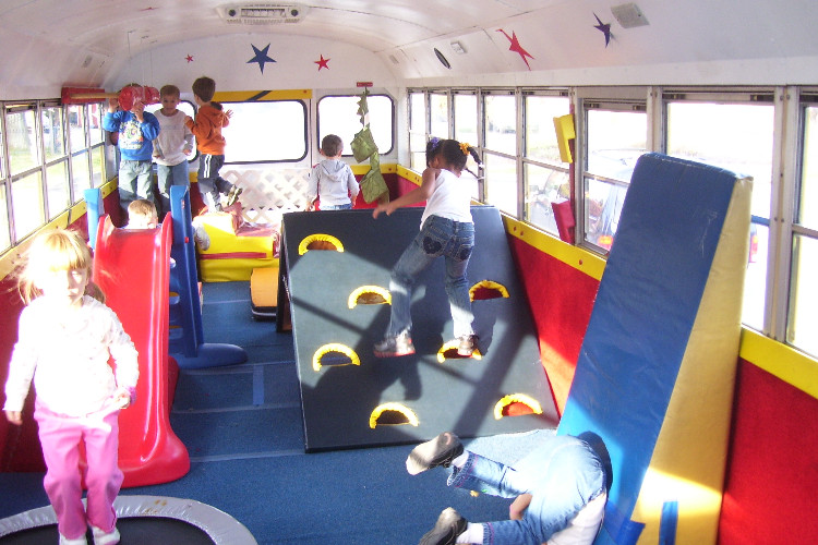 Kids Party Play And Tumble
 The Tumble Bus Basically a moving playground Genius idea
