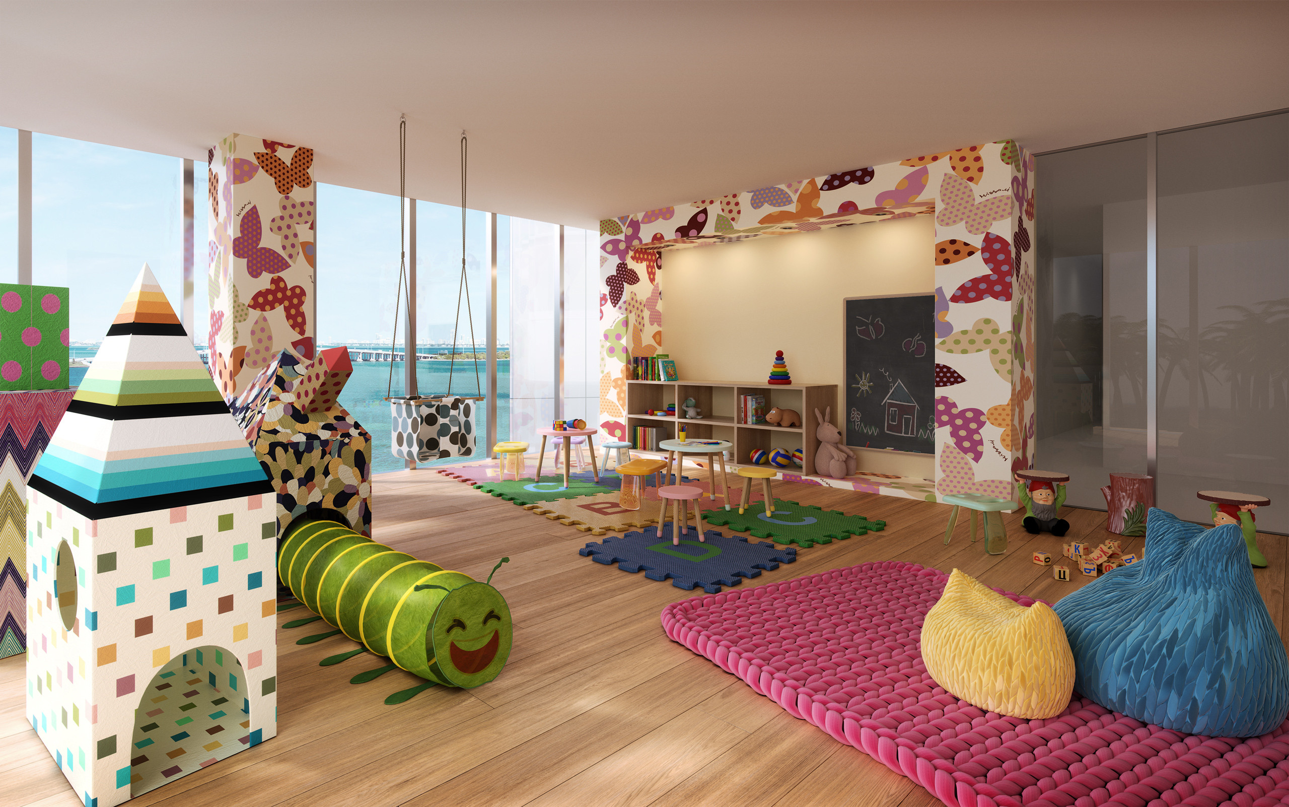 Kids Play Room
 Waterfront Miami Luxury Condos