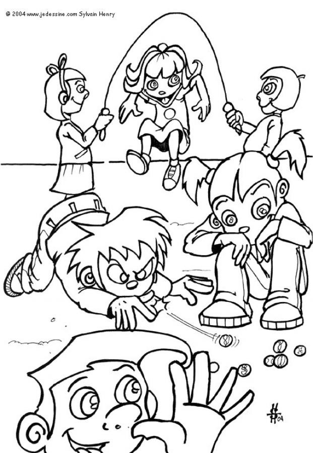 Kids Playing Coloring Page
 Kids playing coloring pages Hellokids