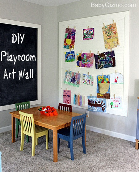 Kids Playroom Wall Art
 DIY Playroom Art Wall