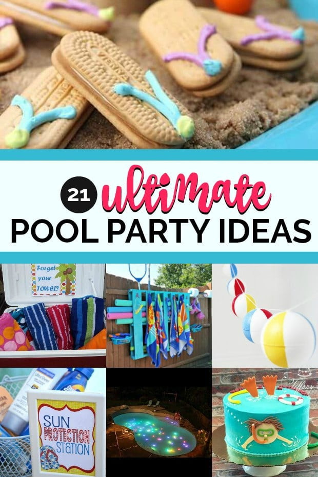Kids Pool Party Idea
 A Boy s Shark Themed Pool Party Spaceships and Laser Beams