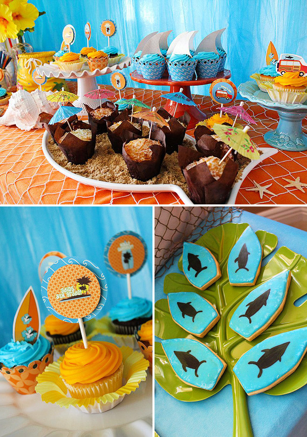Kids Pool Party Idea
 Cheer s to Summer Surfer Style Kids Pool Party Ideas