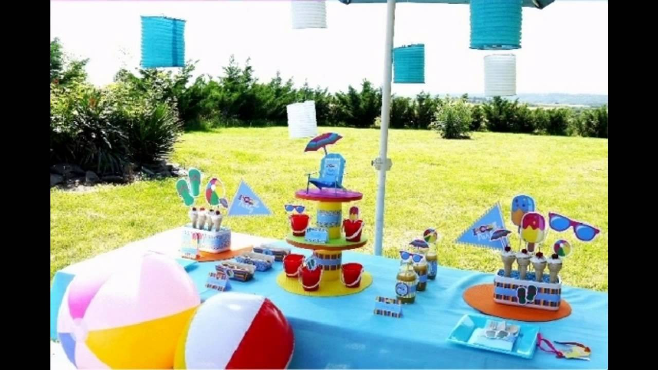 Kids Pool Party Idea
 Pool party decorations for kids