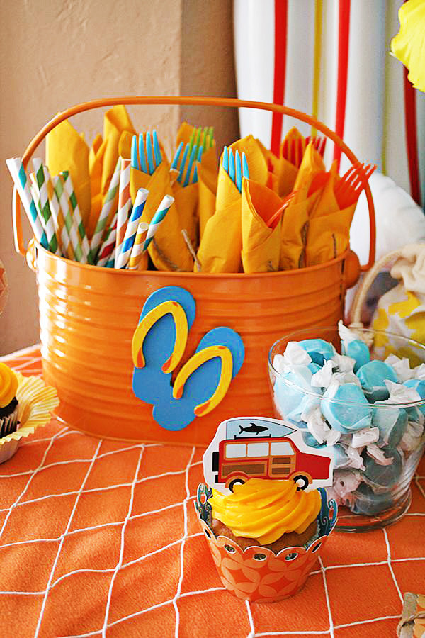 Kids Pool Party Idea
 Cheer s to Summer Surfer Style Kids Pool Party Ideas