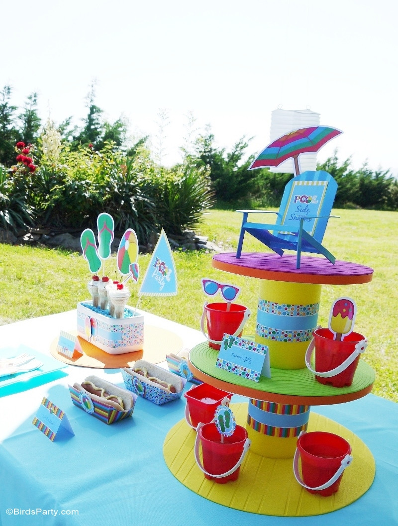Kids Pool Party Idea
 Pool Party Ideas & Kids Summer Printables Party Ideas
