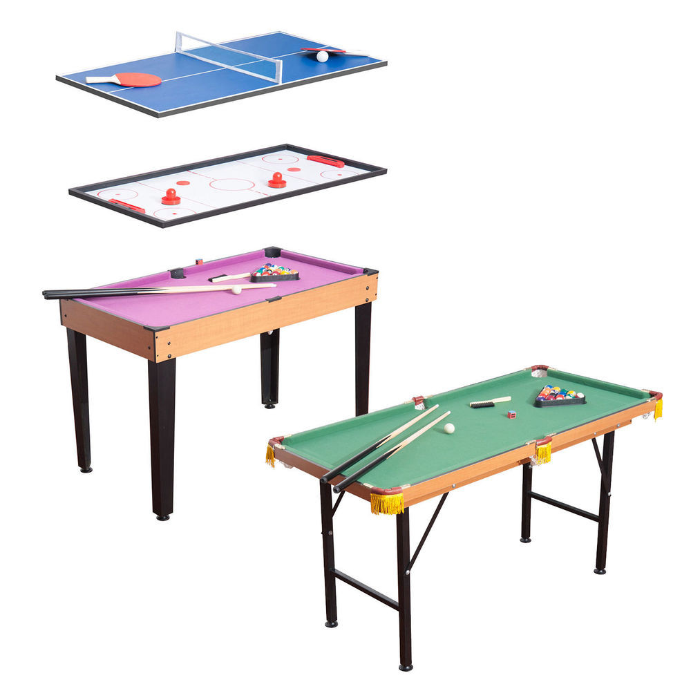 Kids Pool Table
 3 in 1 Multi Games Table Billiards Pool Table Tennis Air