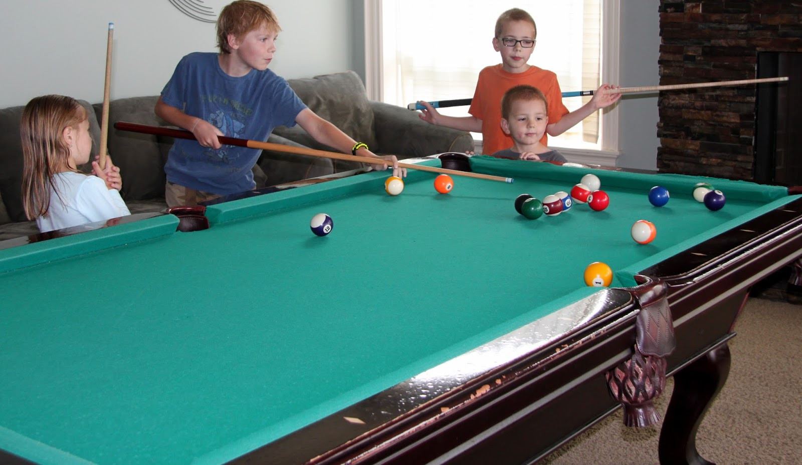 Kids Pool Table
 Was This Really a Sharp Idea Family Reunion 2013