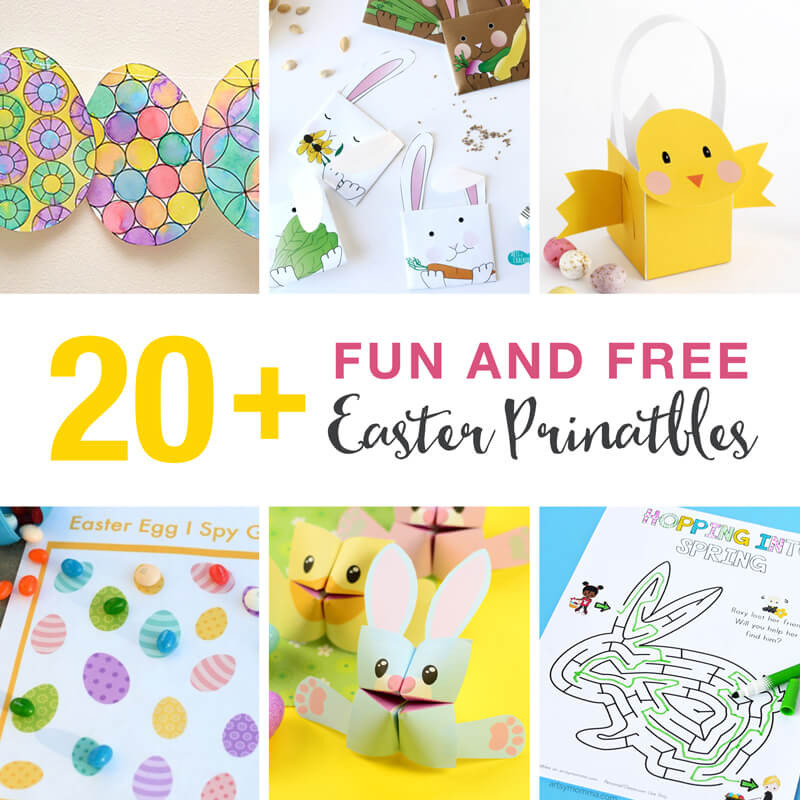 Kids Printable Crafts
 20 fun and free Easter printables for kids