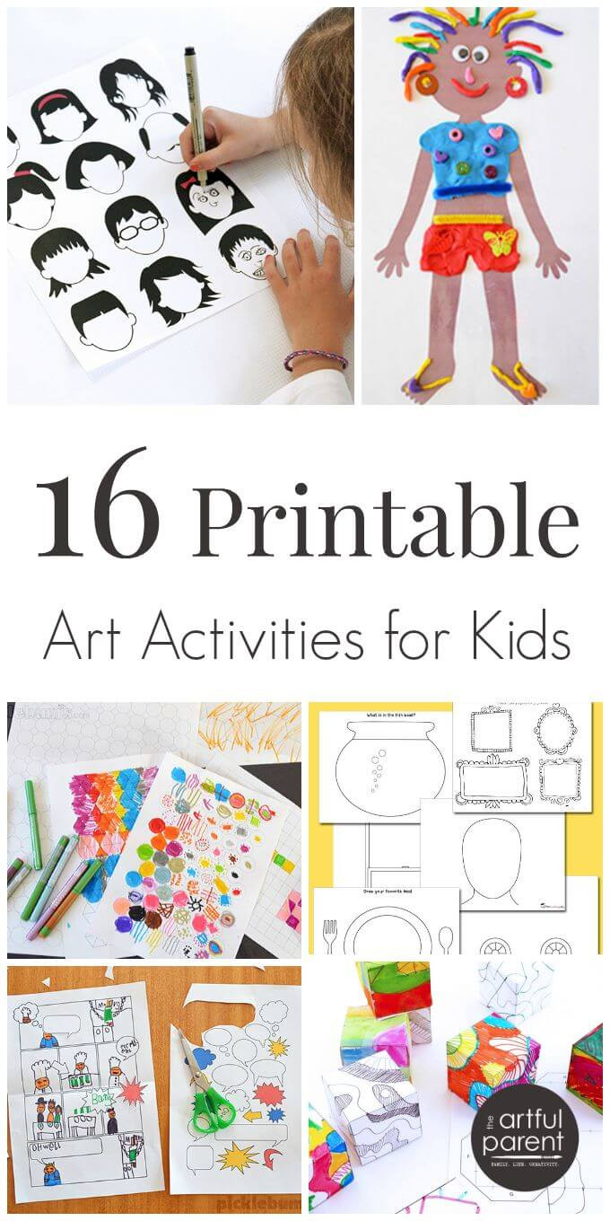 Kids Printable Crafts
 16 Printable Art Activities for Kids