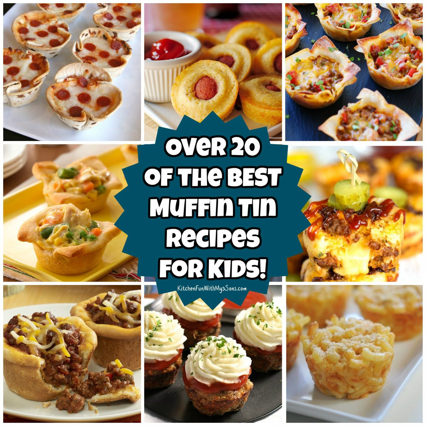 Kids Recipes
 20 Muffin Tin Recipes for Kids Kitchen Fun With My 3 Sons