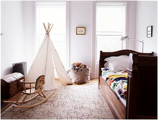 Kids Room Tent
 33 Cool Kids Play Rooms With Play Tents DigsDigs