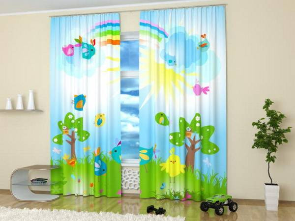 Kids Room Valance
 Custom Curtains Adding Digital Prints to Kids Room