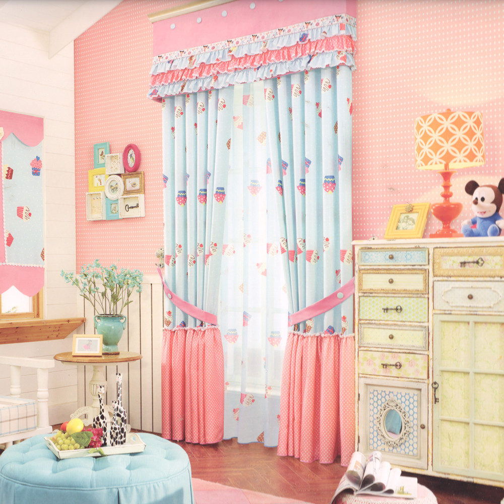 Kids Room Valance
 Cute Pink Blackout Curtains For Kids Room No Valance