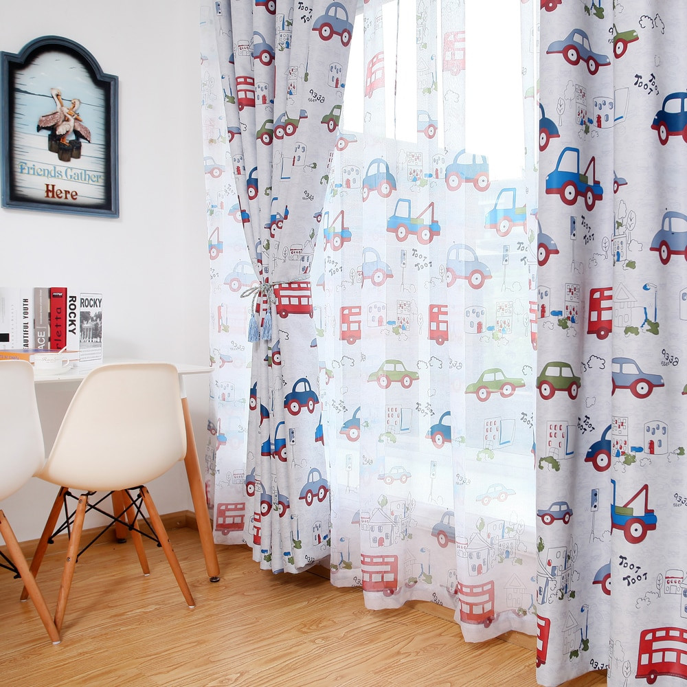 Kids Room Window Curtains
 Blackout curtains for the bedroom toy car kids room