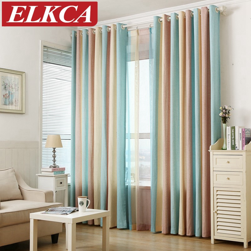 Kids Room Window Curtains
 Striped Printed Window Curtains for the Bedroom Fancy