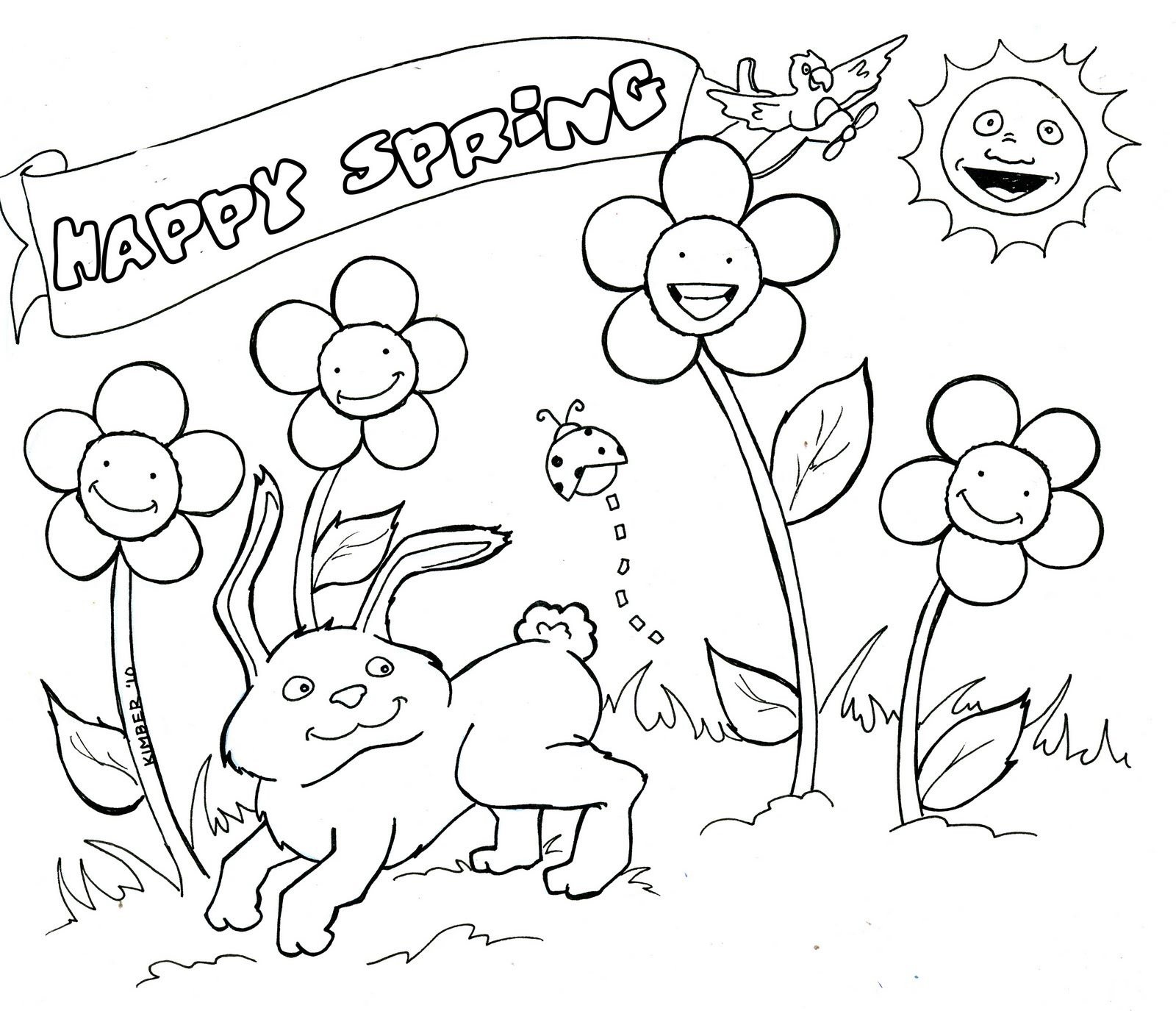 Kids Spring Coloring Pages
 This Way To Kimberland Coloring Pages