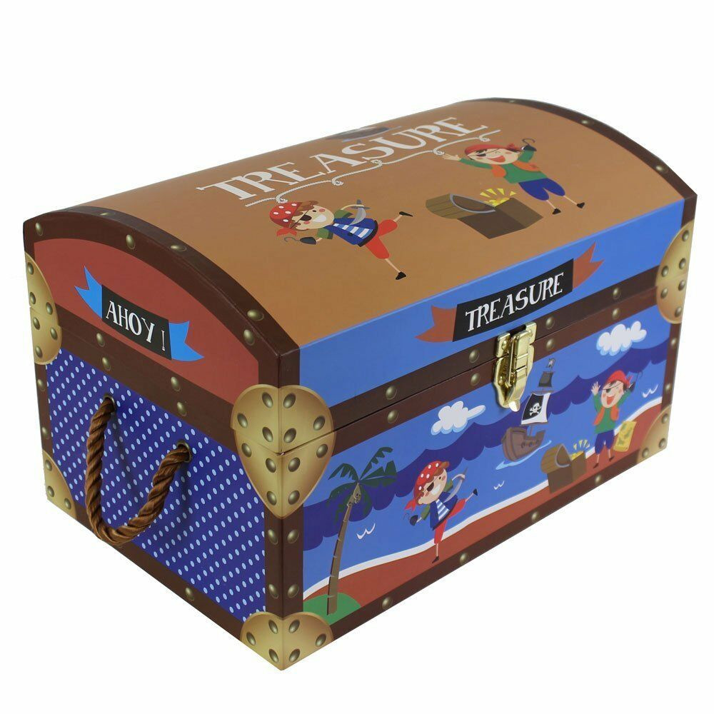 Kids Storage Boxes
 Kids Children’s Pirate Treasure Chests Cardboard Toy