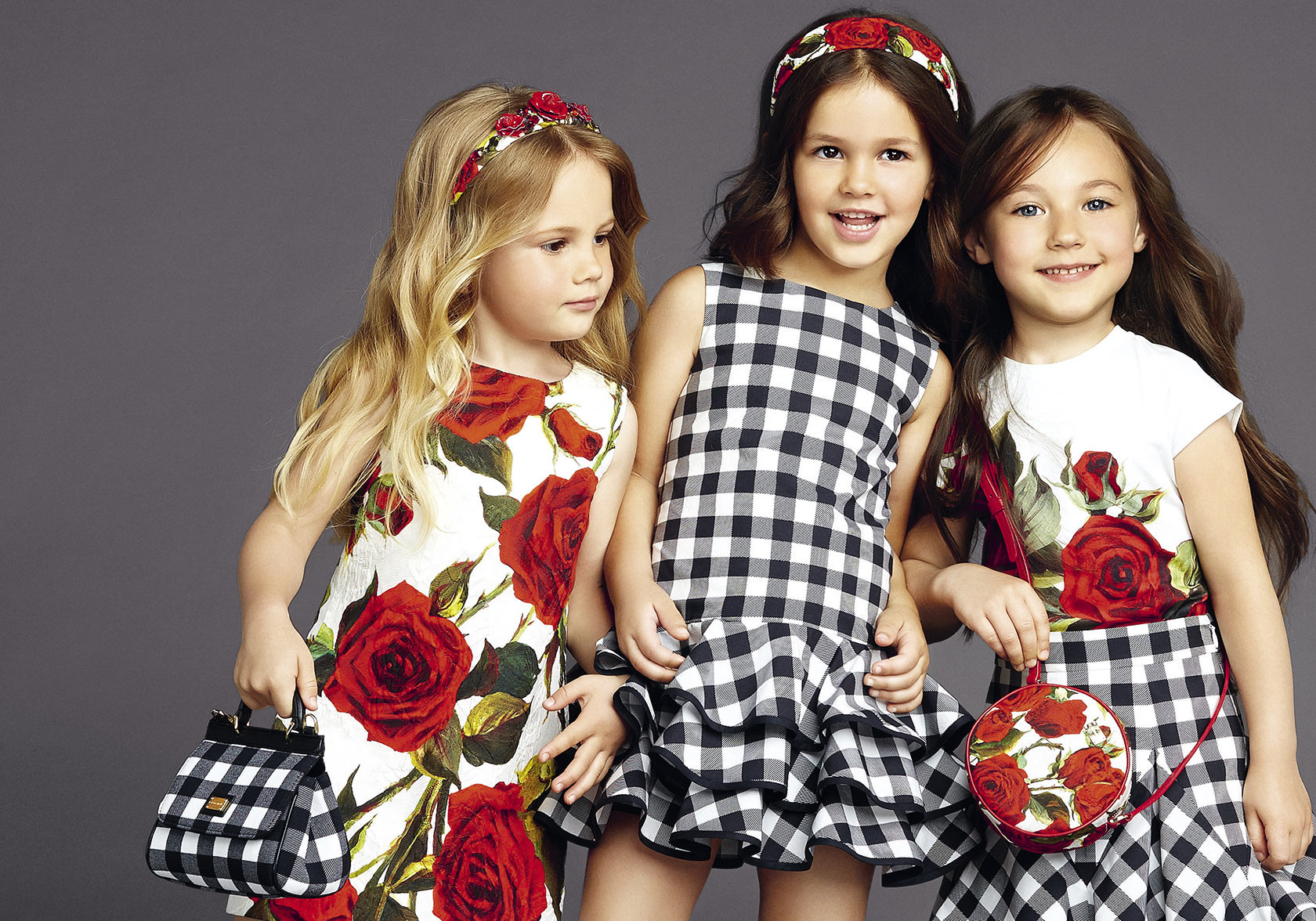 Kids Summer Fashion
 Dolce & Gabbana Spring Summer 2015 Girls Red White Black